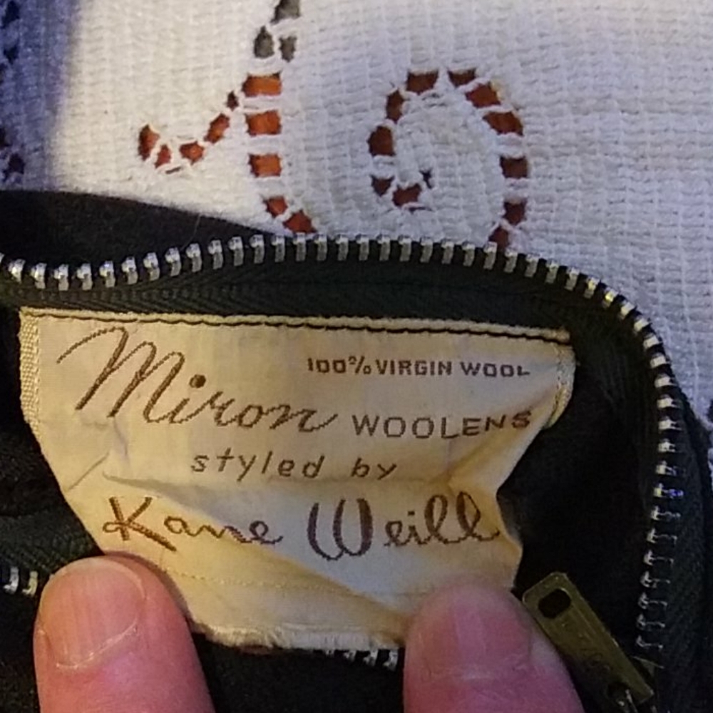 Vintage Kane Weill wool dress